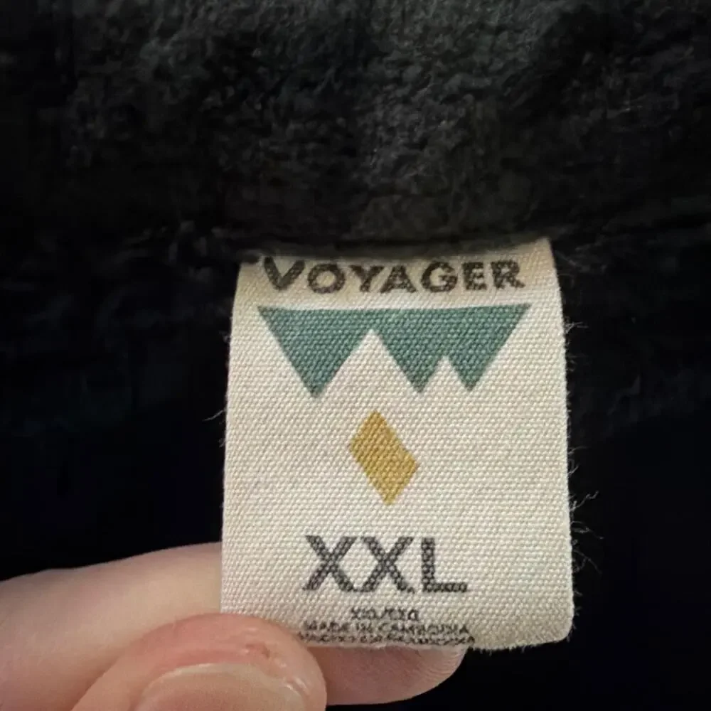 Voyager black and grey flannel